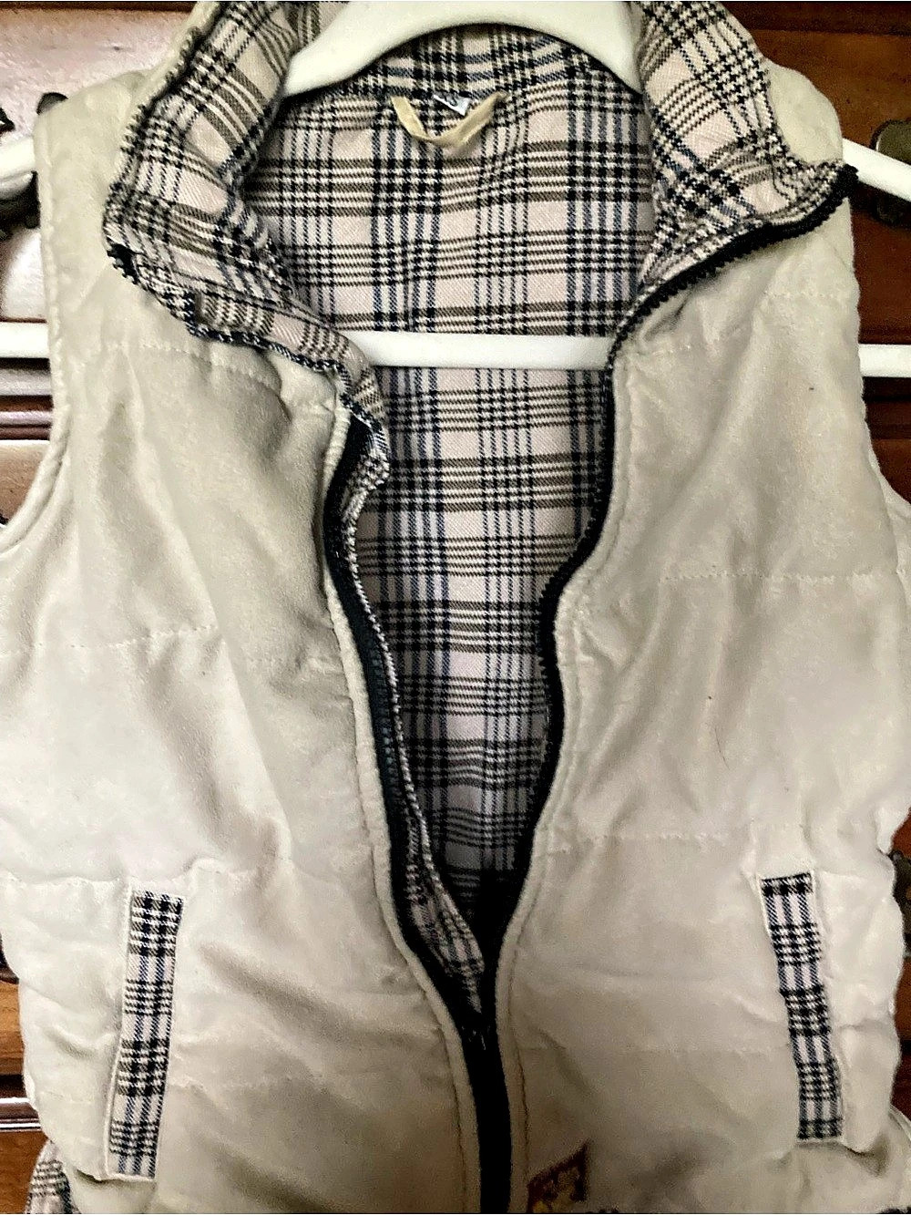 Sia Baker Plaid Puffer Vest